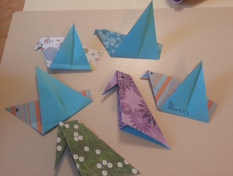 Des origamis